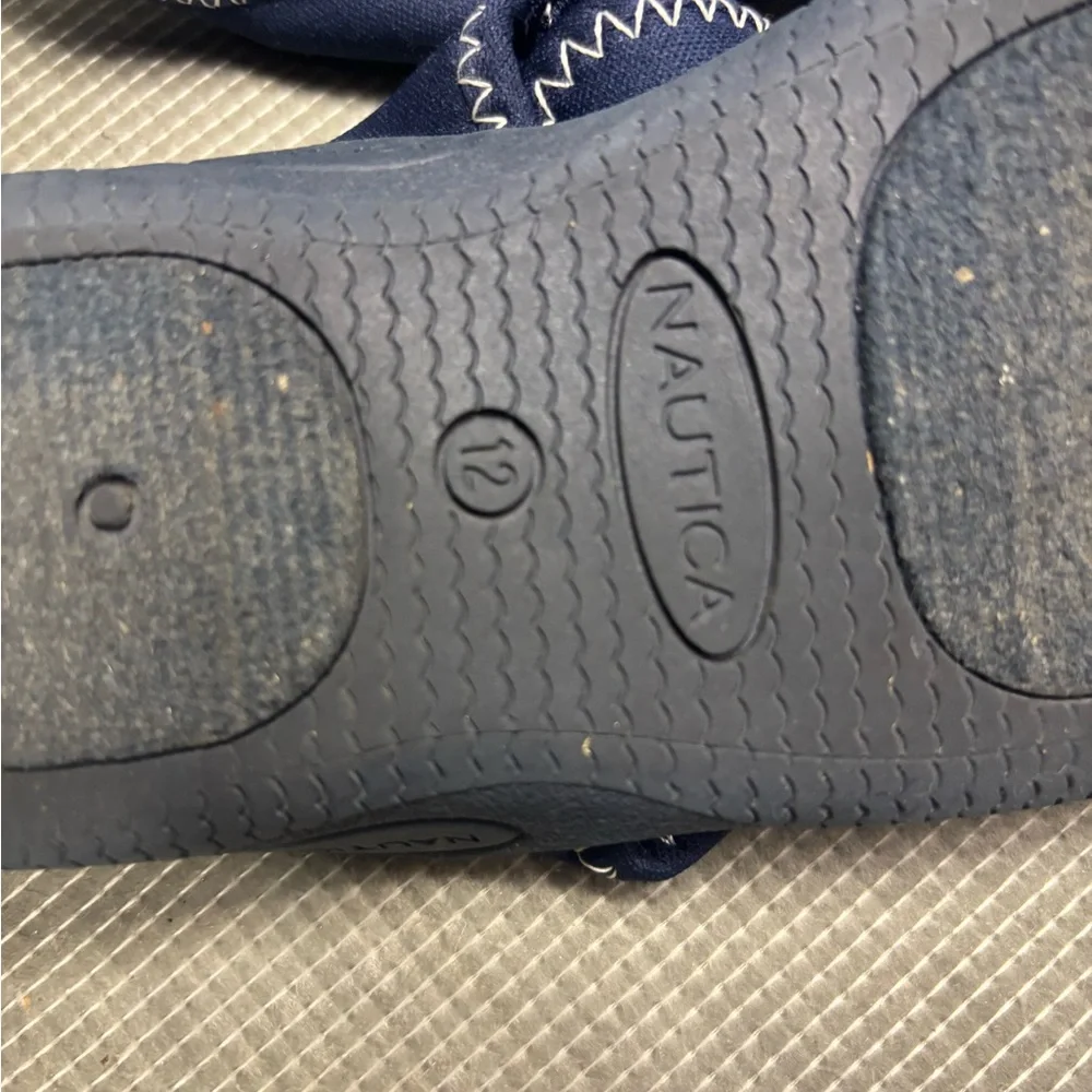 Nautica Kettle Gulf Boys Navy Blue Water Shoes / Aqua Socks - Size 12 Little Kid